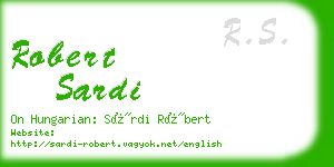 robert sardi business card